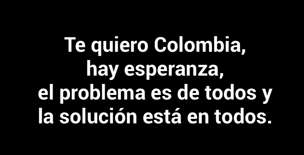 Colombia no se amilana