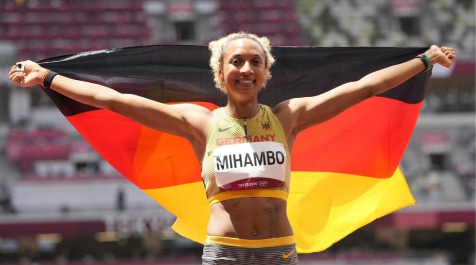 Malaika Mihambo, vigente campeona olímpica, mundial y europea de salto de longitud