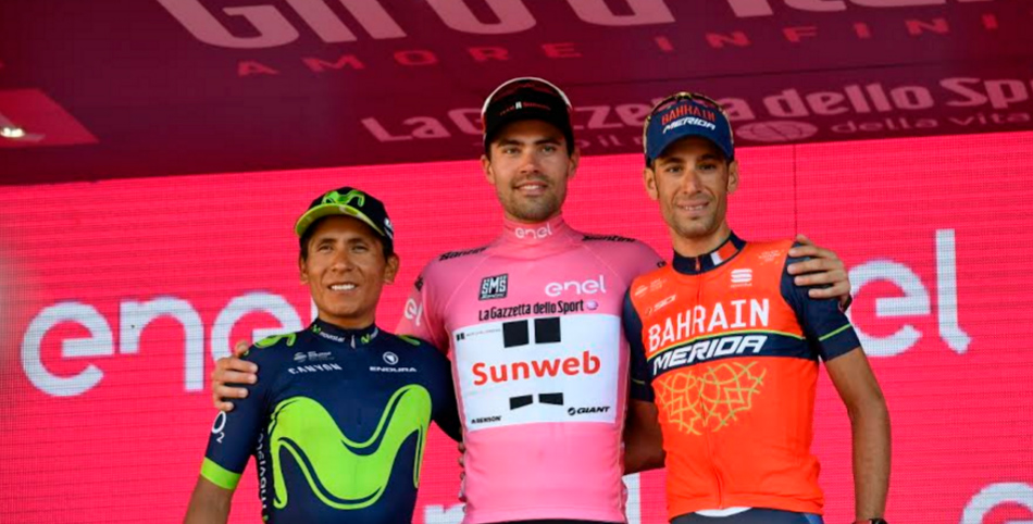 Nairo Quintana Movistar podio Giro de Italia 2017 nota Unzue