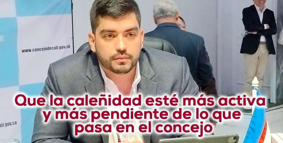 Un nuevo perfil en el Concejo: Juan Felipe Murgueitio