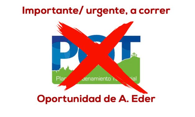 Gran noticia, POT para el año 2025