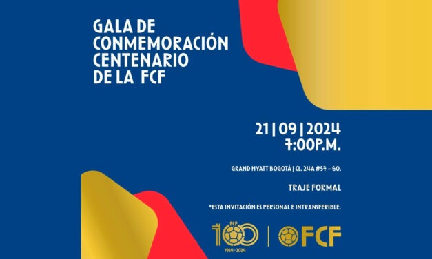 La gala del centenario del futbol colombiana