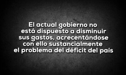 Balance desequilibrado de las finanzas publicas
