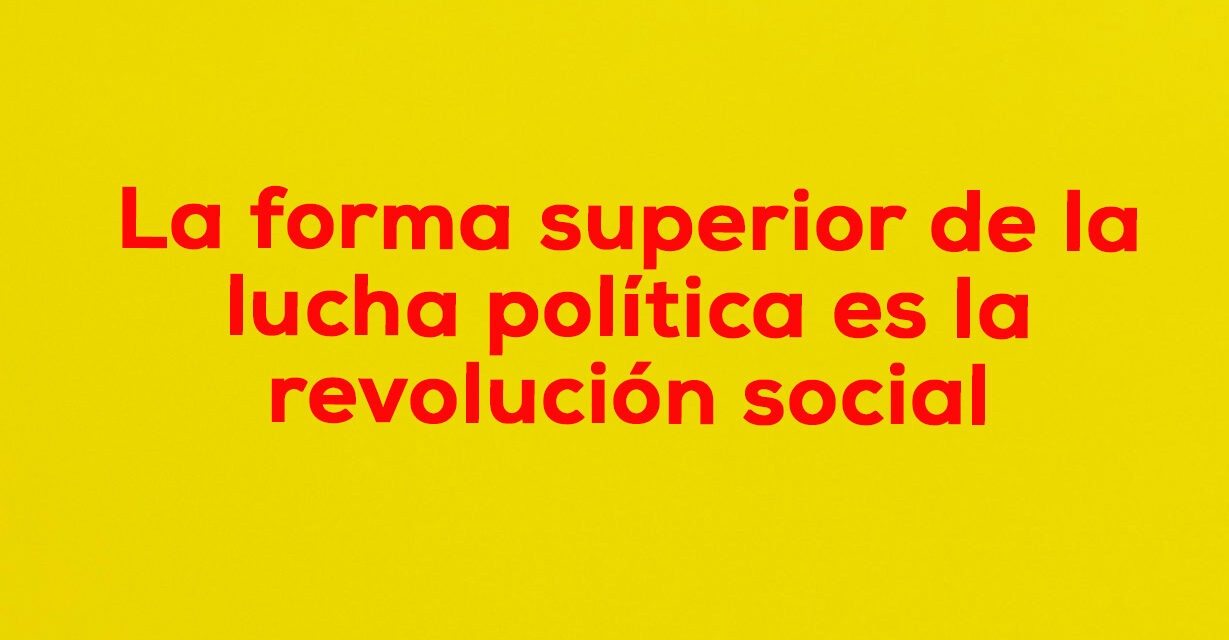Formas y métodos de la lucha política