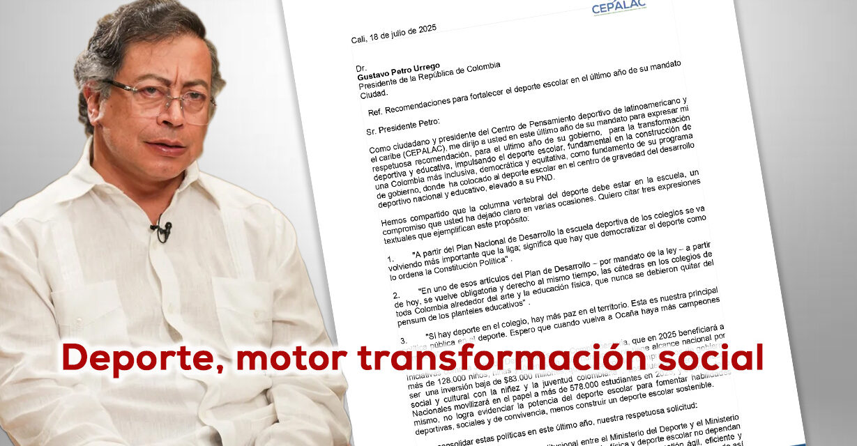 Cumplir programa en deporte escolar,  último año Petro: Recomendaciones