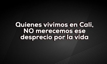Cali siempre padeciendo la violencia