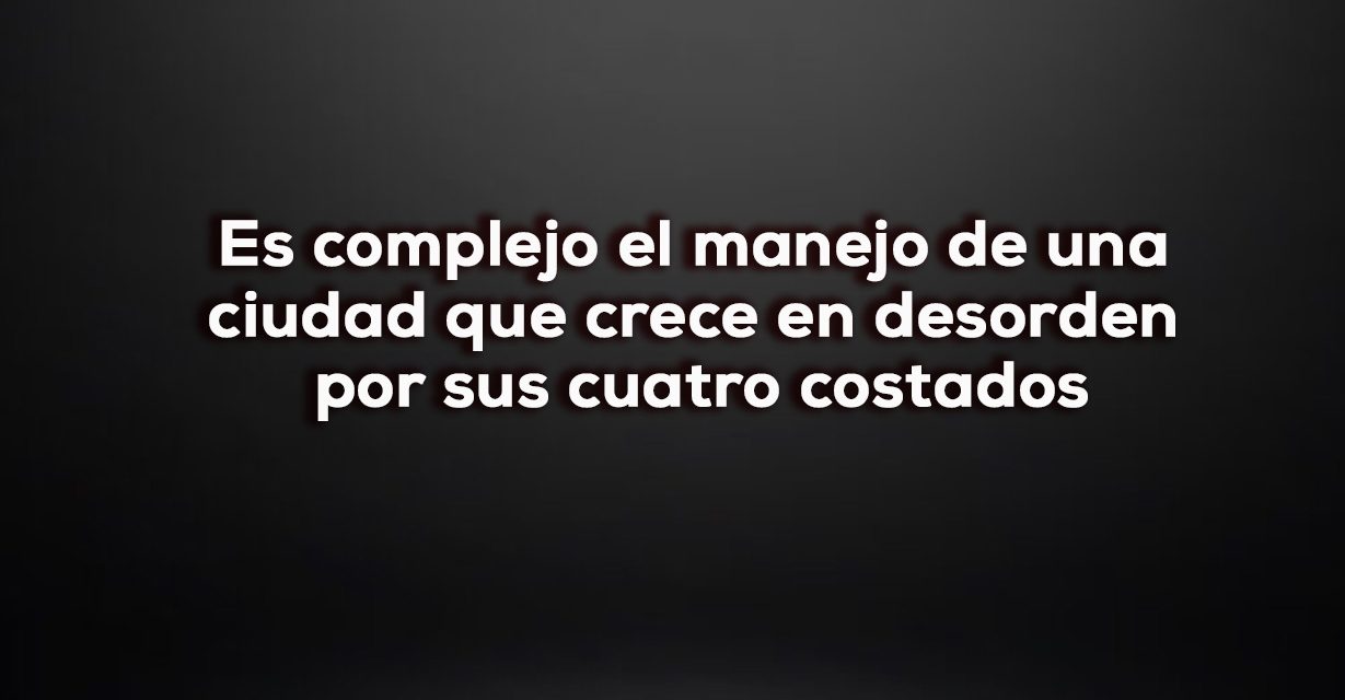 El desorden urbano
