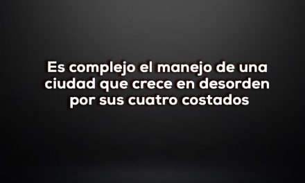 El desorden urbano