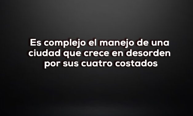 El desorden urbano