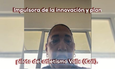 Encuentro de entrenadores, presidente liga atletismo Valle, Eliana Cruz