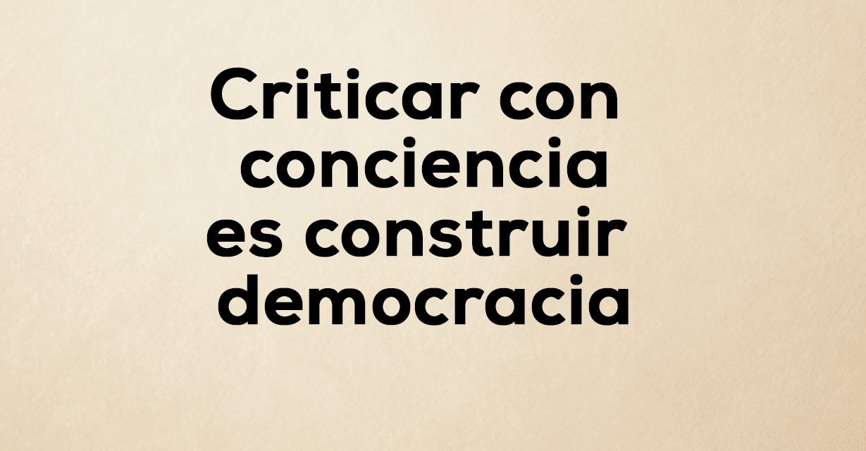 La critica constante al sistema político y sus dirigentes