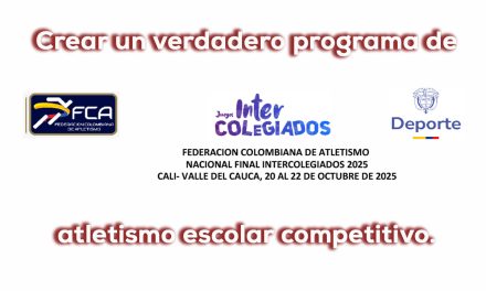 Informe Caliescribe – Final de Atletismo intercolegiados Nacionales 2025, Cali