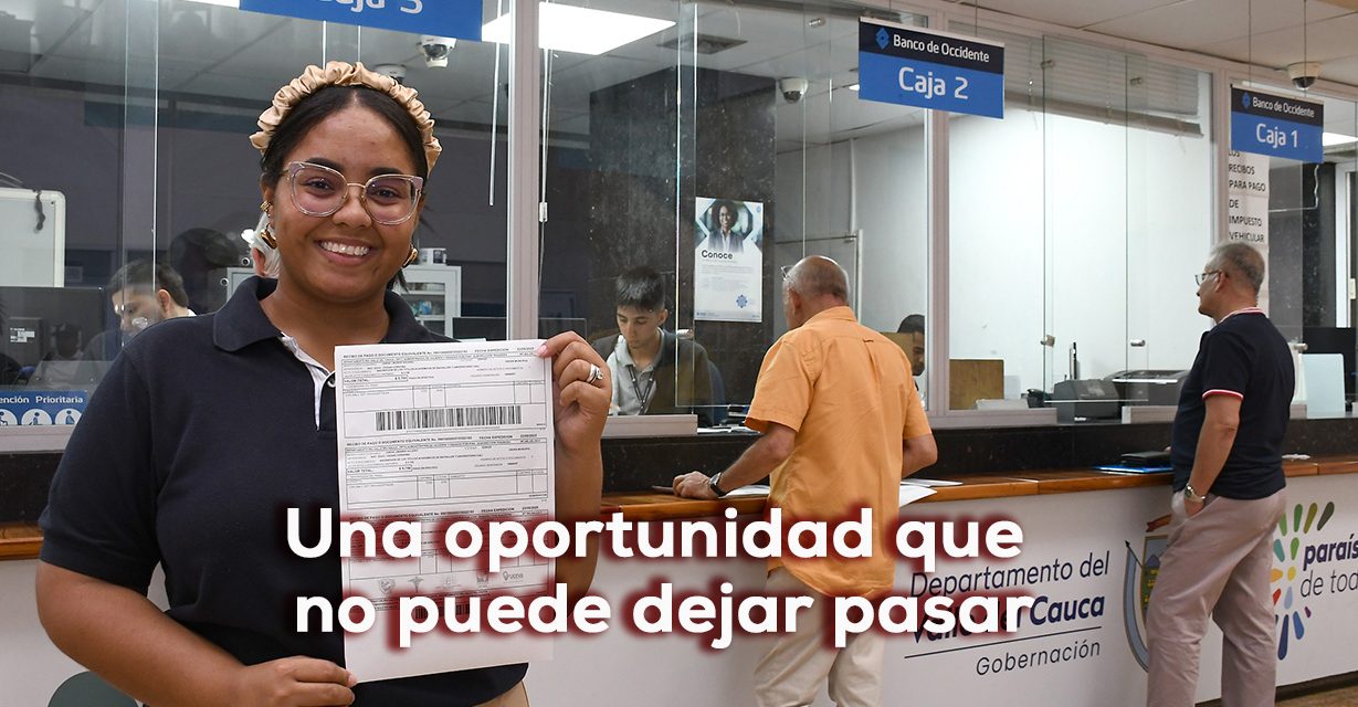 Descuento del 80% en impuestos departamentales