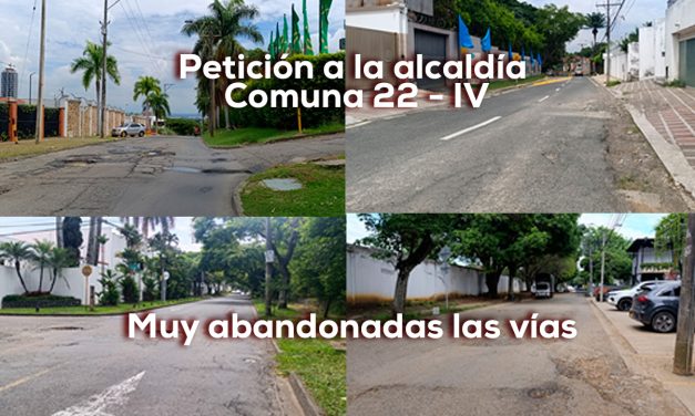 Caliescribe exige: plan rehabilitación vías Cali IV – comuna 22