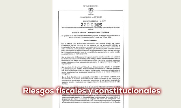 Firmado decreto de emergencia económica y reforma tributaria