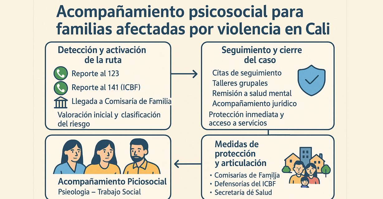 Cali refuerza apoyo psicosocial para familias afectadas por violencia