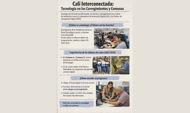 Cali interconectada la tecnología llega a los barrios y al campo