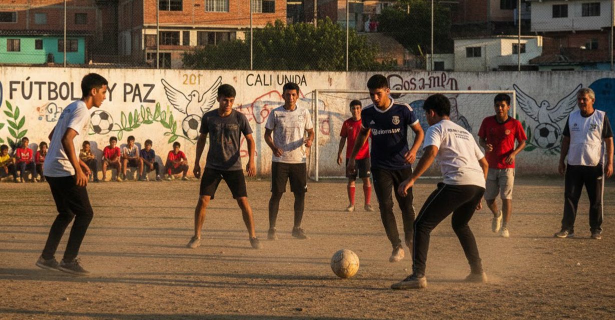 El balón contra el fusil, la cancha como refugio en Cali