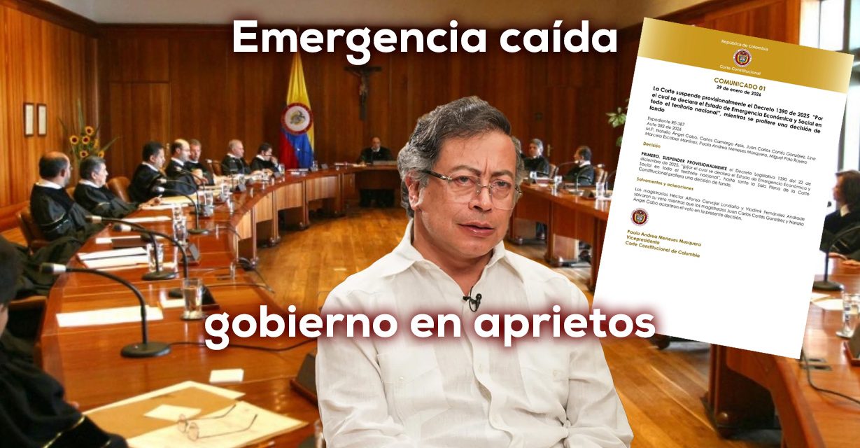 Corte frena a Petro: Crisis fiscal, política y de gobernabilidad.