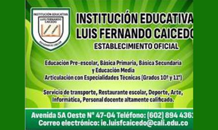 El modelo educativo de la I.E. Luis Fernando Caicedo