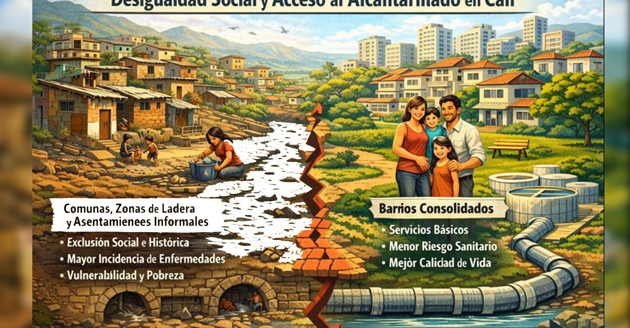 Desigualdad social y acceso al alcantarillado en Cali