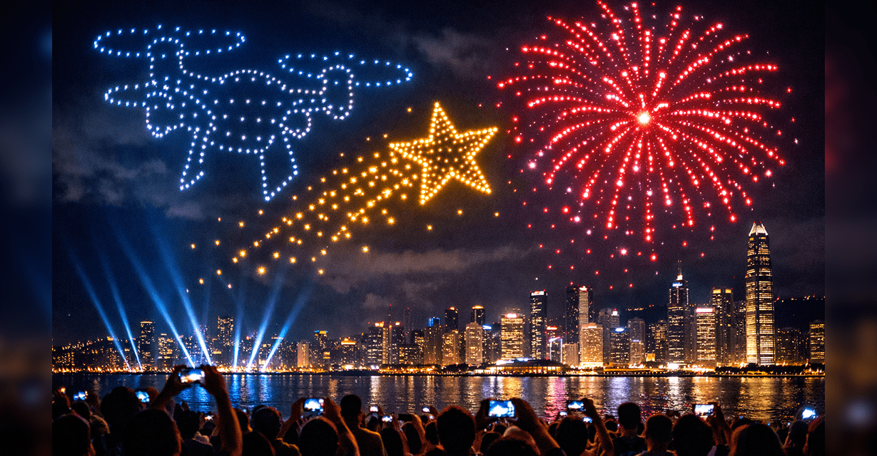 Celebrar sin fuego: la tecnología que está reemplazando los fuegos artificiales