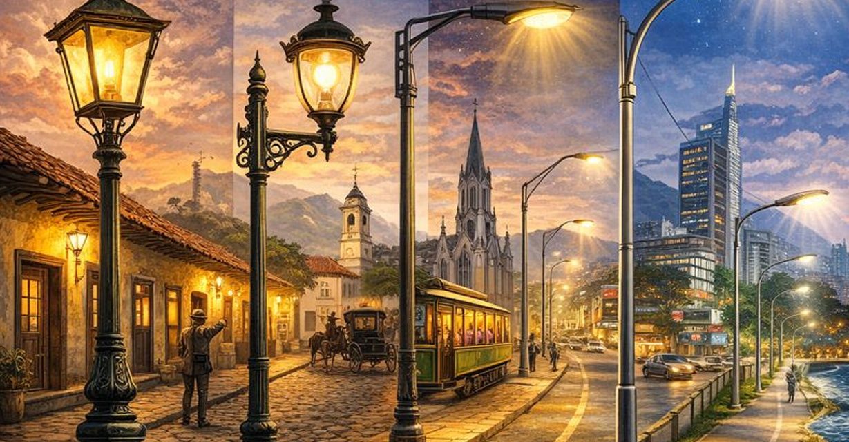 Evolución histórica del alumbrado público en Cali