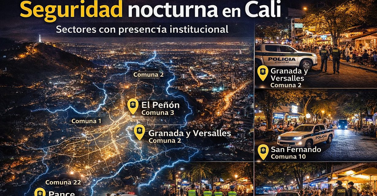 Seguridad nocturna en Cali: sectores recomendados para visitantes