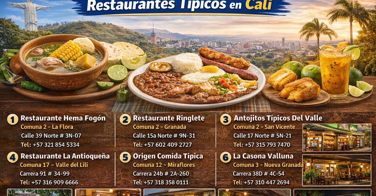 Restaurantes Típicos en Cali: Guía gastronómica por comunas para turistas