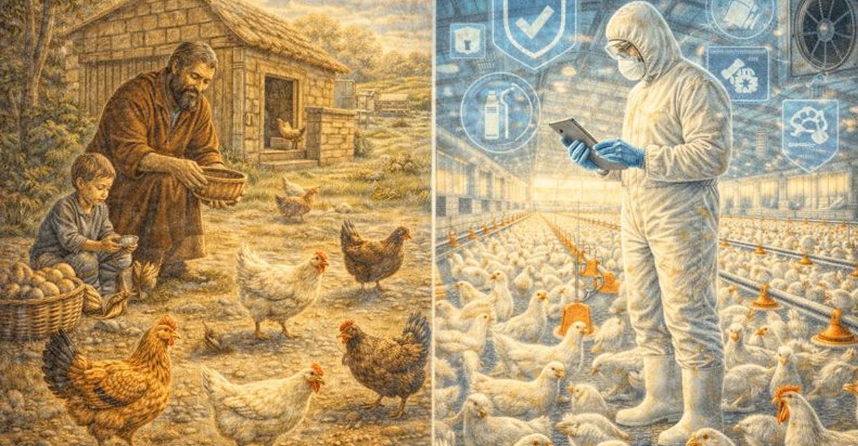 Evolución de los cuidados en las aves domésticas
