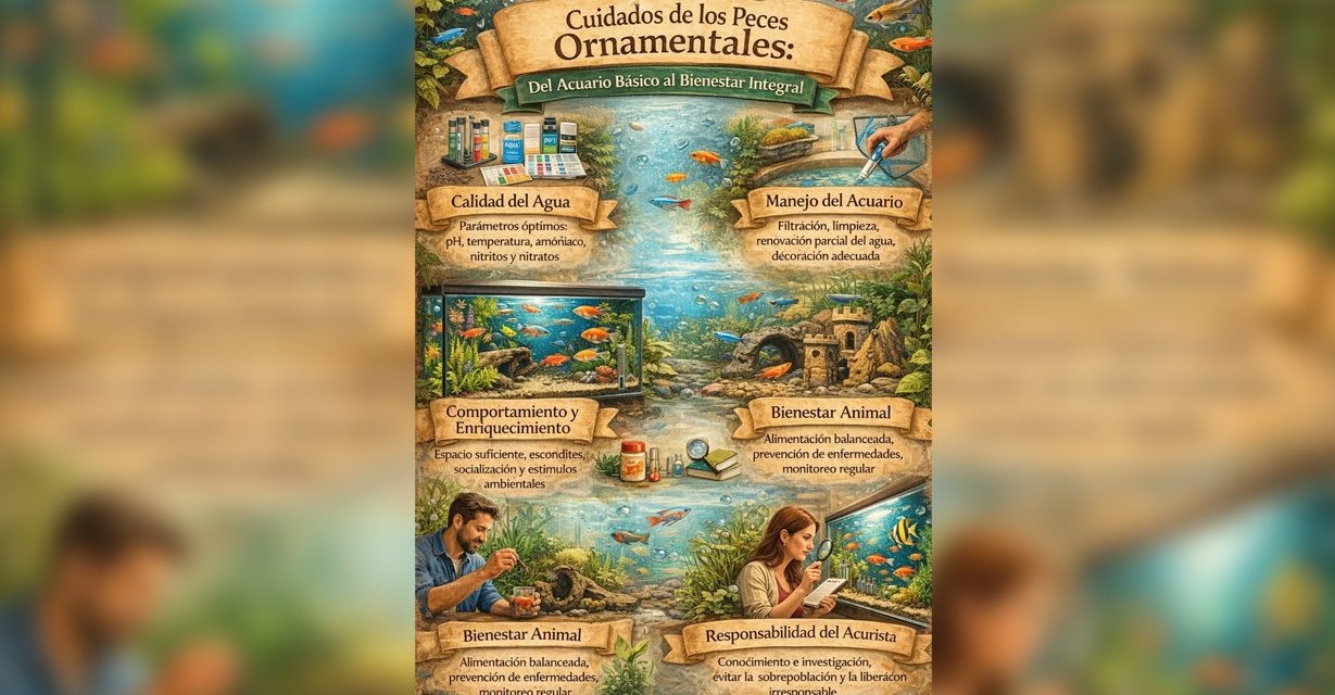 Cuidados de los peces ornamentales: del acuario básico al bienestar integral