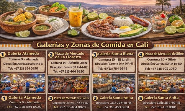 Galerías y Zonas de Comida en Cali: Guía por comunas para visitantes