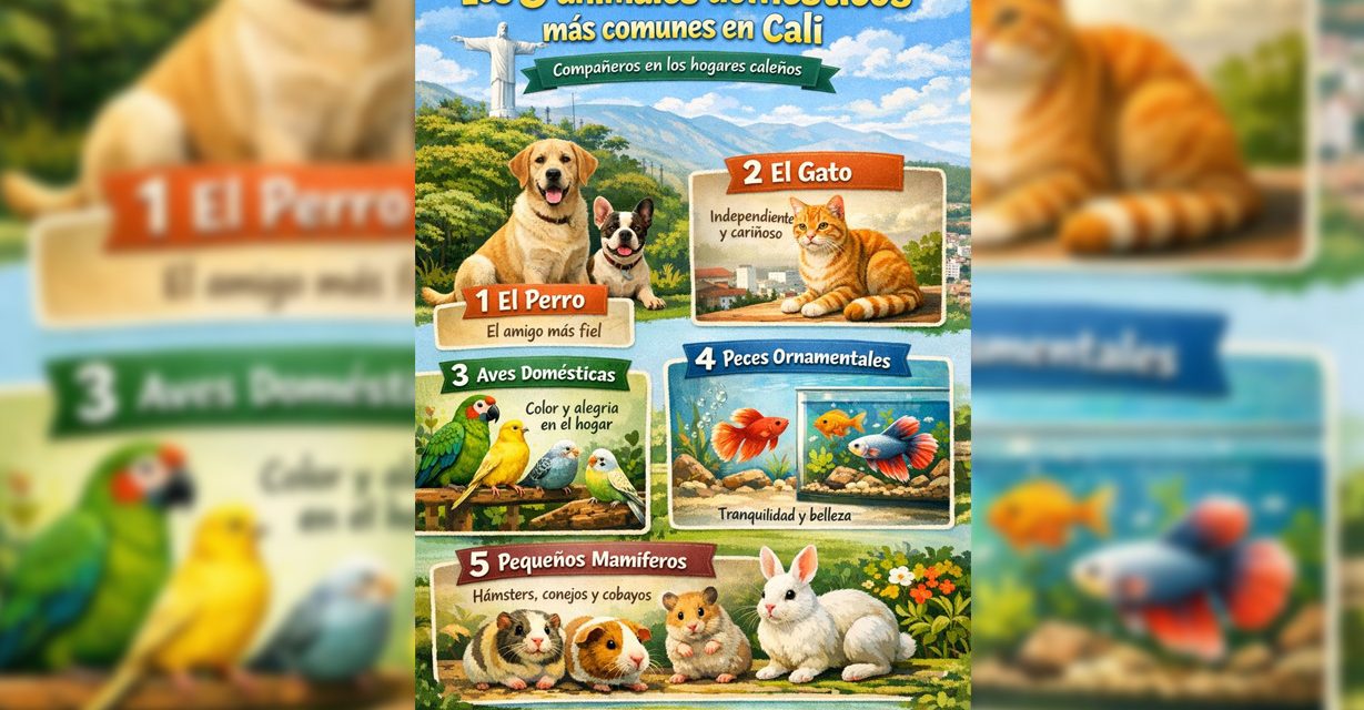 Los 5 animales domésticos más comunes en Cali