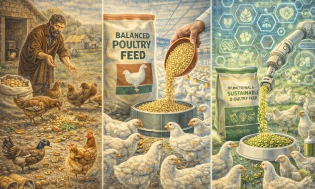 Alimentación de las aves domésticas a través del tiempo