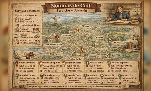 Notarías de Cali: ubicación, funciones y servicio a la ciudadanía