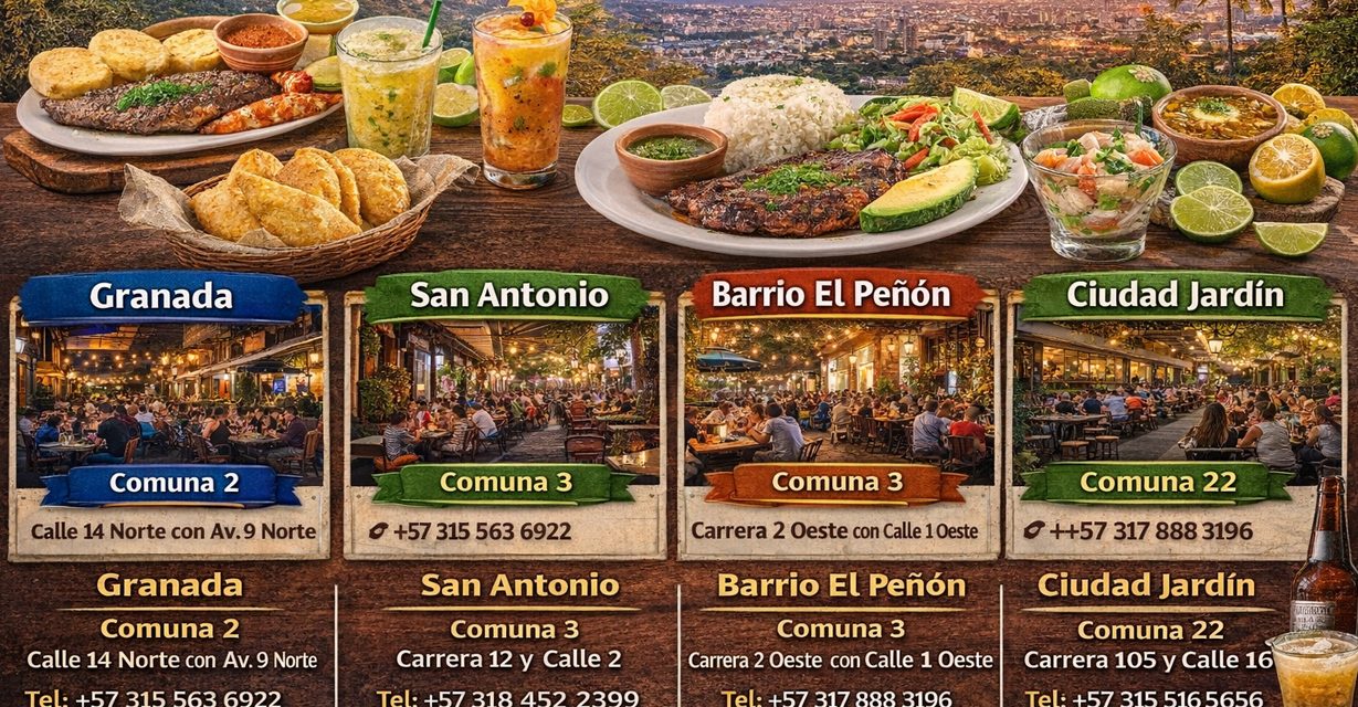 Zonas Gastronómicas en Cali: Guía por comunas para visitantes
