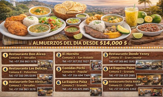 Restaurantes de alimentación diaria económica en Cali: Guía por comunas para turistas