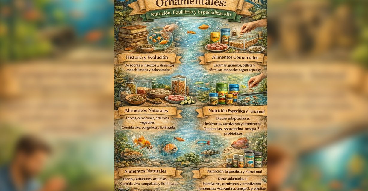 Alimentación de los peces ornamentales: nutrición, equilibrio y especialización