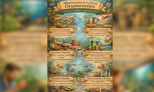 Alimentación de los peces ornamentales: nutrición, equilibrio y especialización