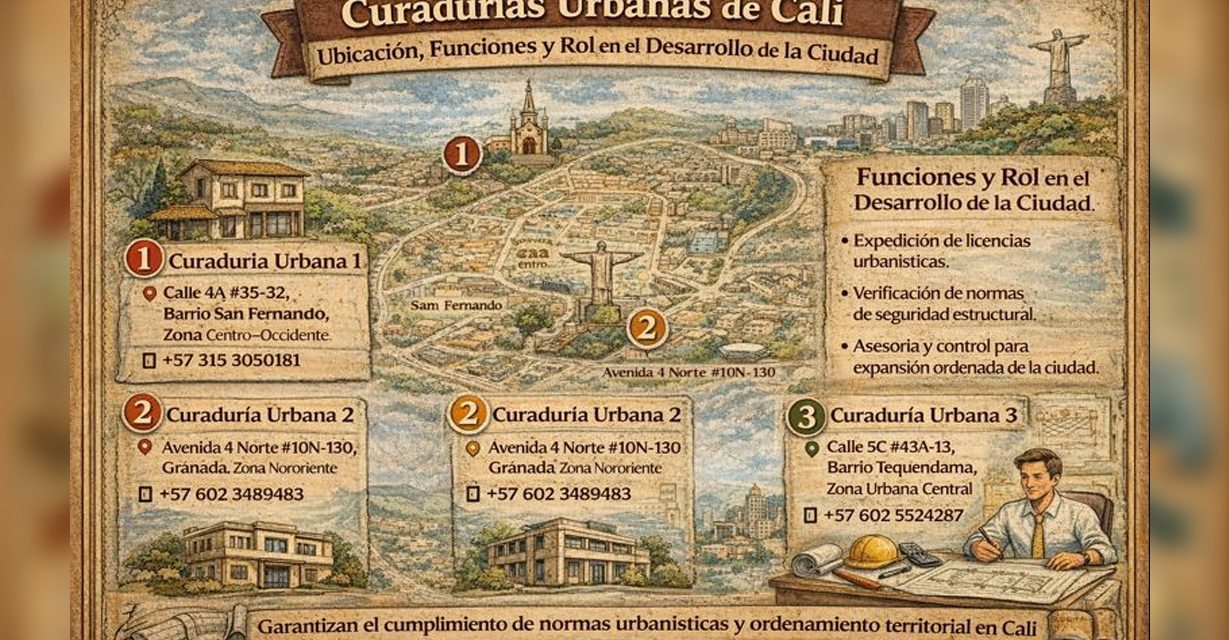 Curadurías Urbanas de Cali: ubicación, funciones y rol en el desarrollo de la ciudad