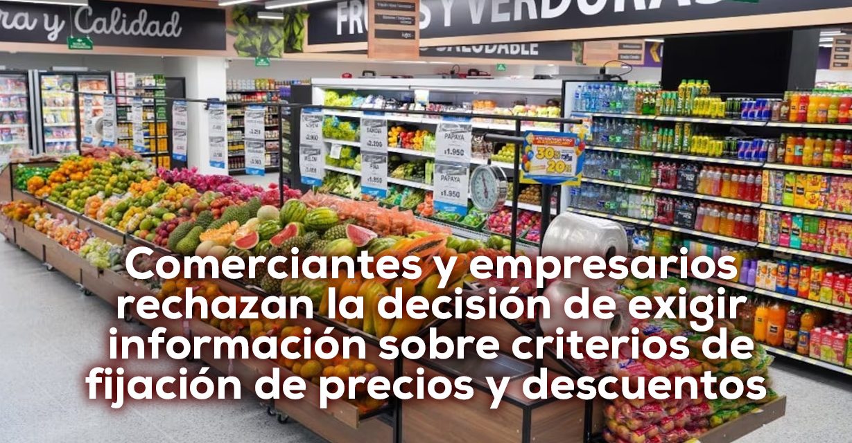 Debate nacional por fijación de precios en comercio
