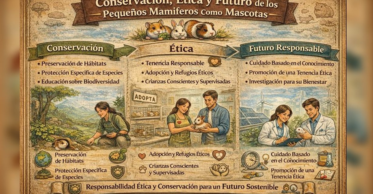 Conservación, ética y futuro de los pequeños mamíferos como mascotas