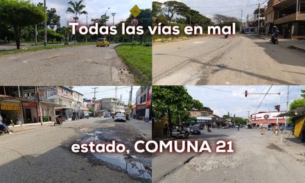 Caliescribe exige plan rehabilitación vías Cali VIII Comuna 21