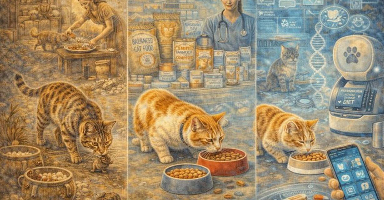 Alimentación felina a través del tiempo: de la caza natural a la nutrición especializada