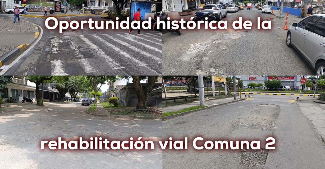 Caliescribe exige plan rehabilitación vial Cali IX. comuna 2