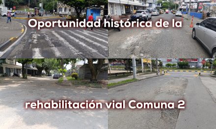 Caliescribe exige plan rehabilitación vial Cali IX. comuna 2