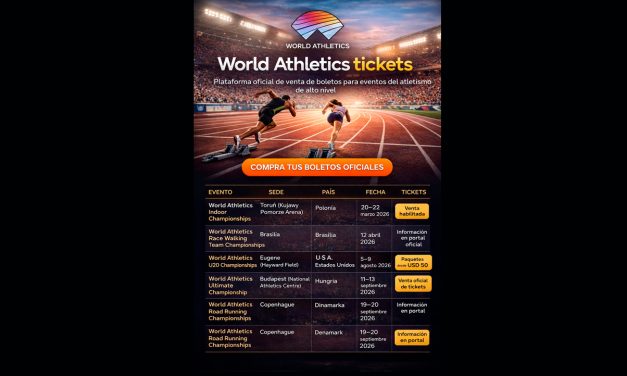 World Athletics habilita plataforma oficial para compra de entradas a sus principales eventos