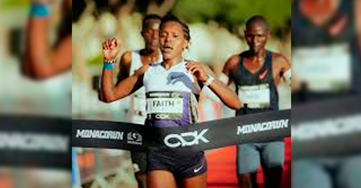 Faith Kipyegon debuta en los 10 kilómetros en ruta con 29:46 en Mónaco