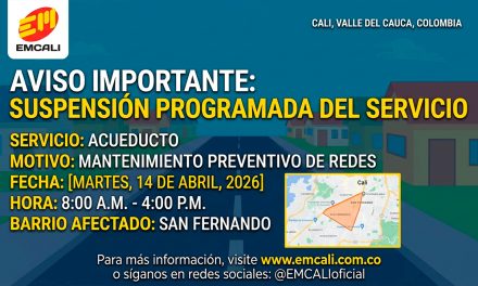 EMCALI programa la intervención antes de enviar la cuadrilla