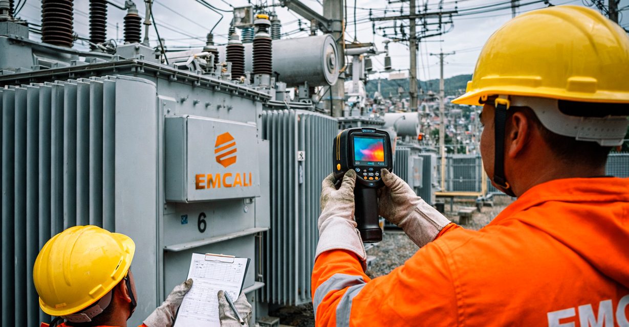 EMCALI ejecuta intervenciones técnicas periódicas para garantizar la continuidad, seguridad y calidad en la distribución de energía